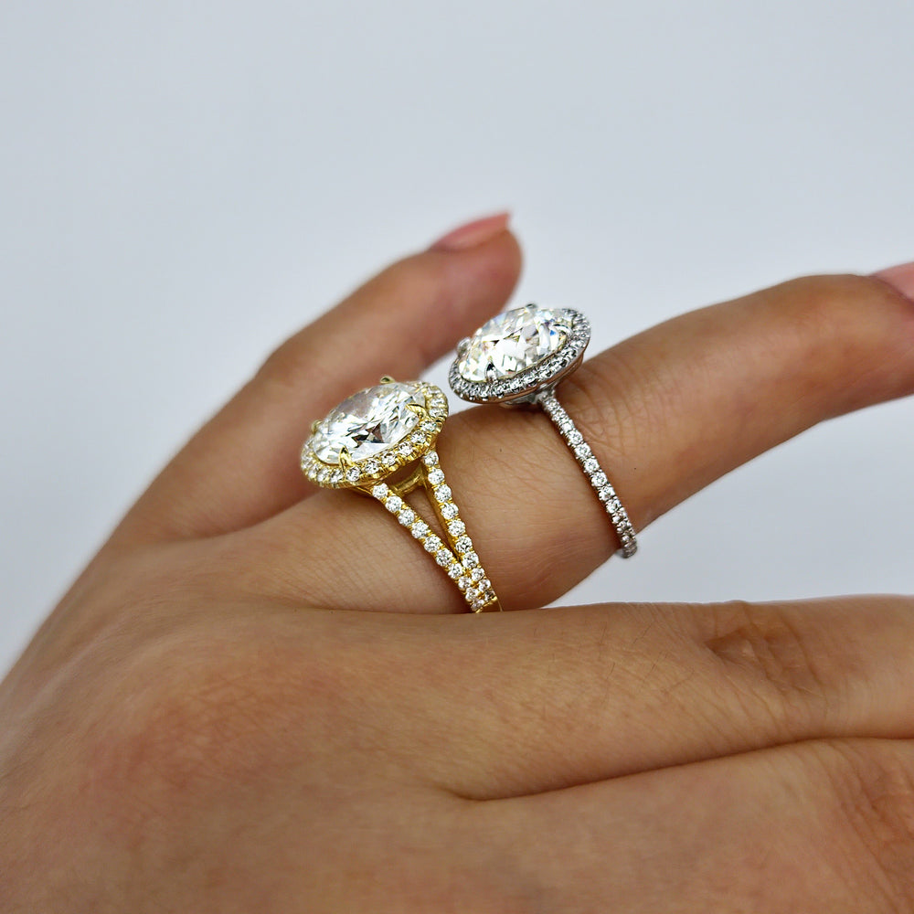 
                  
                    The Halo Pave Ring
                  
                